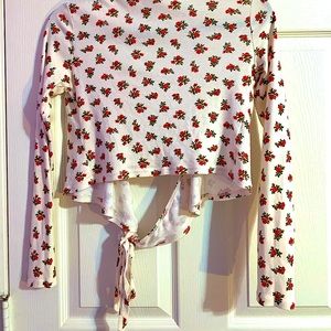 Brandy Melville Long Sleeve Wrap Shirt